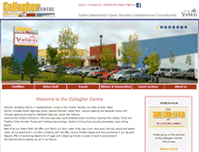 Tablet Screenshot of gallaghercentre.com